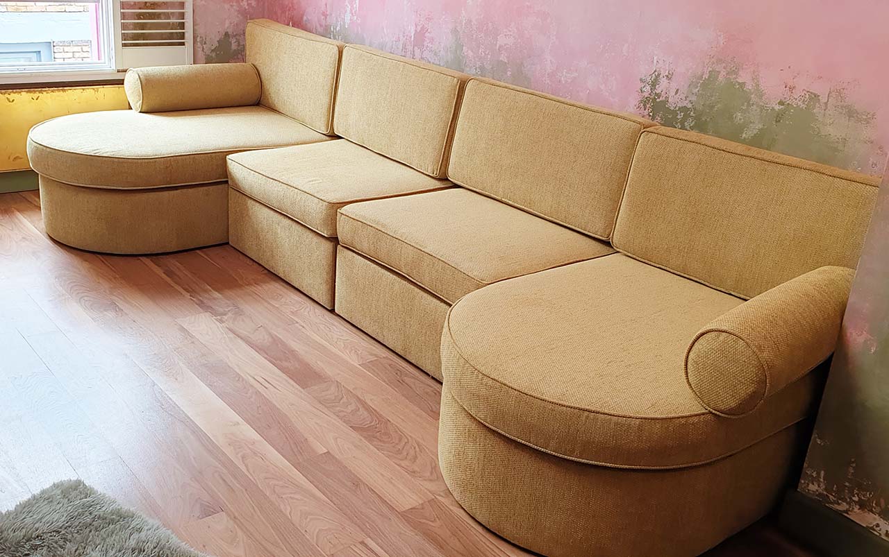 Re-upholstered Sofa